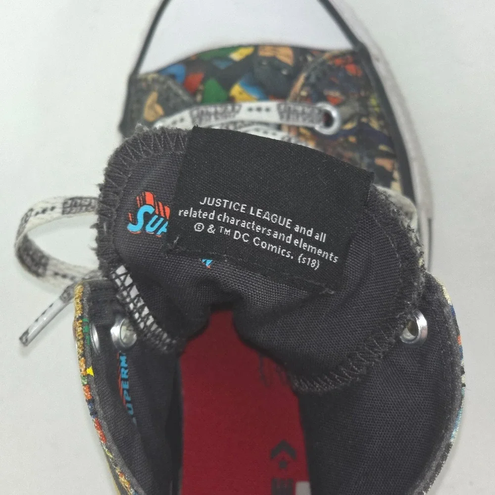 Converse Chuck Taylor All Star Hi Top Sneakers Mens 6.5 DC Comics Justice League - Picture 9 of 11